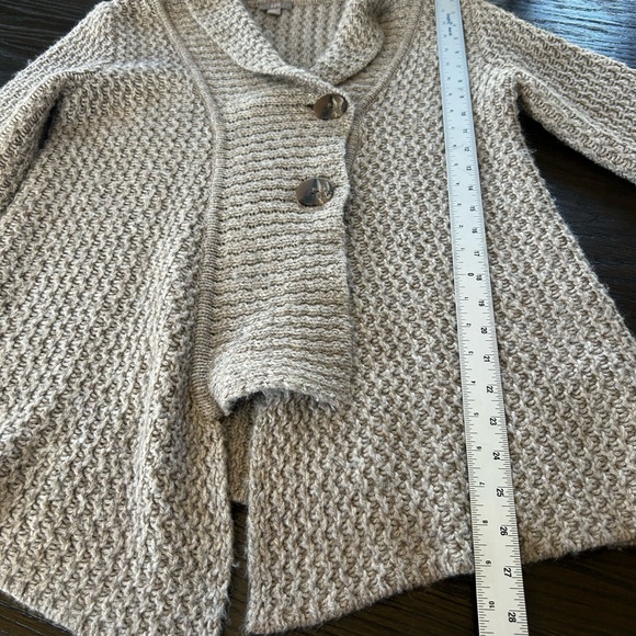 J. Jill Gray Cardigan with Shawl Collar and Textured Knit - Picture 9 of 10
